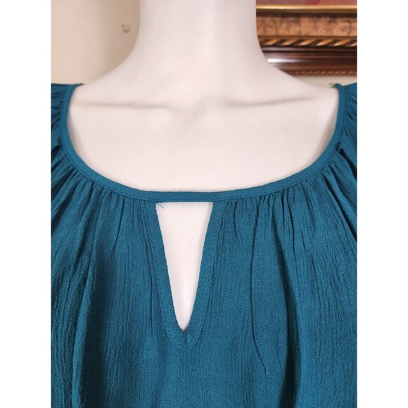 I.n.studio Women's Top Blouse Size 3X Green Balloon Sleeve (25) - Picture 5 of 11
